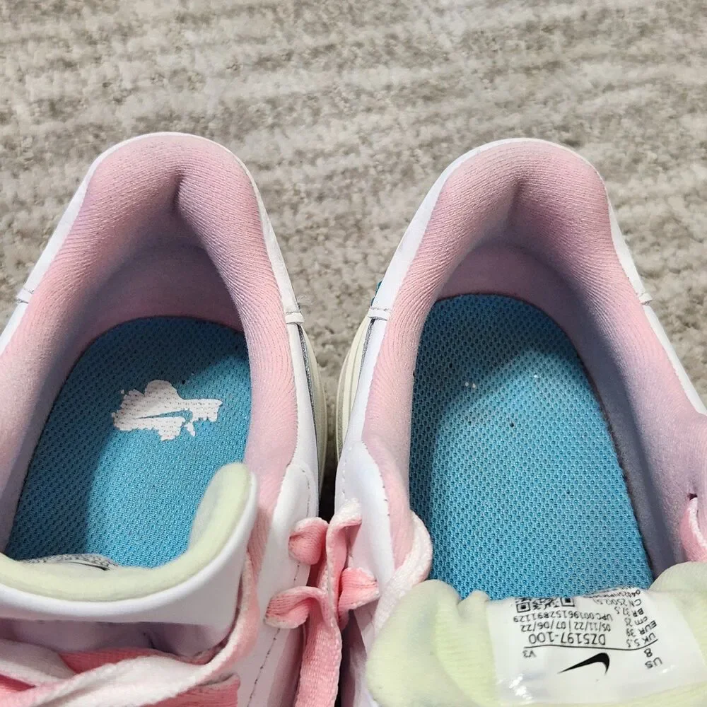 Nike women's Air Force 1 Platform pastel sneaker shoes DZ5197-100 size 8